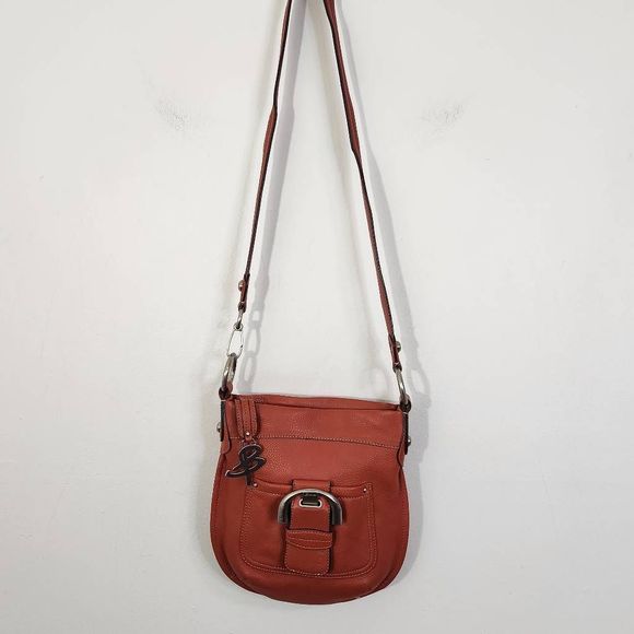 B Makowsky Terra Cotta Crossbody Bag - Picture 4 of 8